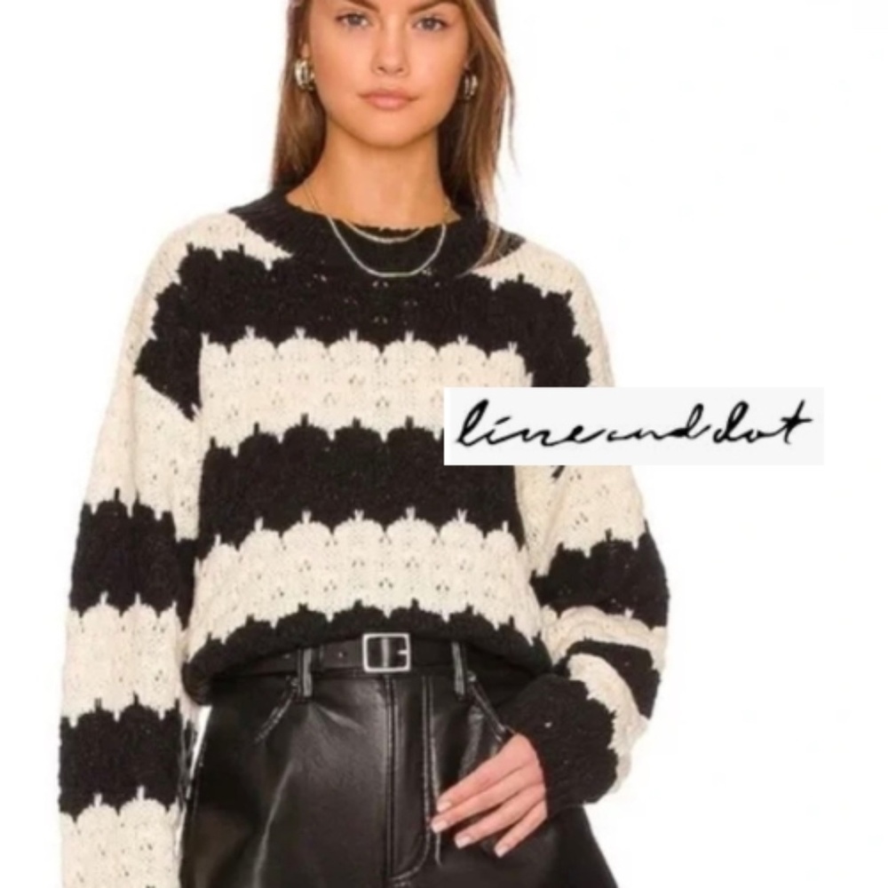 Line and Dot Beckett striped sweater, XS,  GL1329